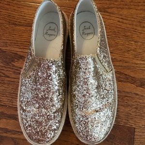 Jack Rogers Gold Glitter Sneakers✨